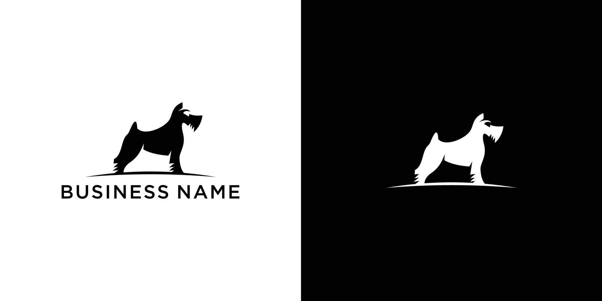 hond silhouet logo ontwerp sjabloon. vector illustratie.
