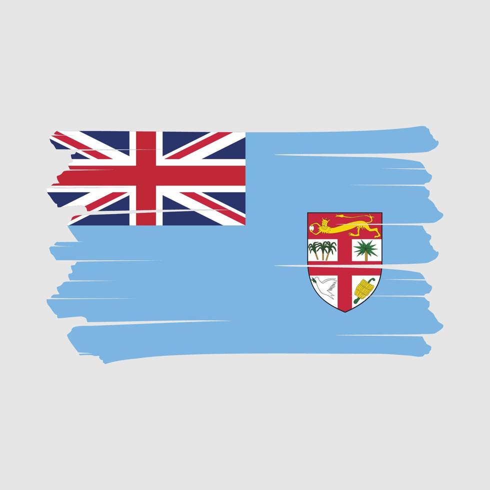 fiji vlag borstel vector