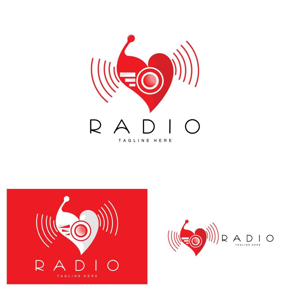 koffie radio logo, podcast radio ontwerp, koffie icoon, koffie cafe logo Product merk vector