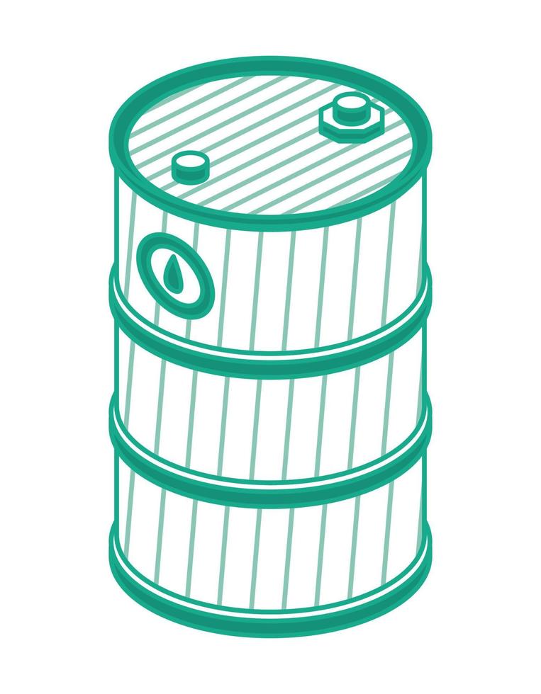 isometrische schets olie loop. geïsoleerd voorwerp. vector