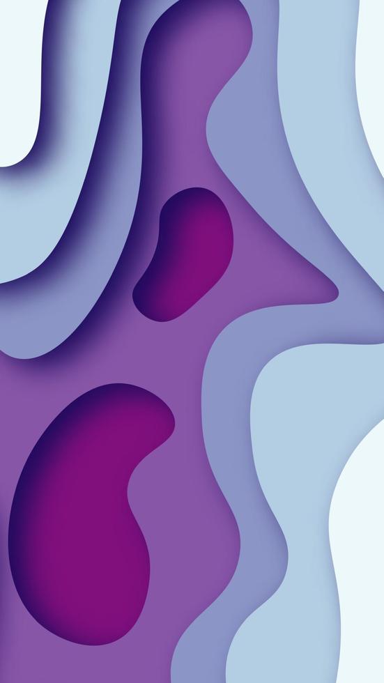 abstract achtergrond met Purper papier besnoeiing vormen verhalen banier ontwerp. vector illustratie.