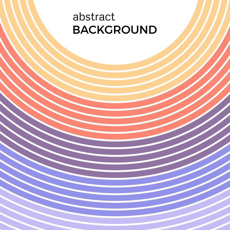 abstract achtergrond met helder regenboog kleurrijk lijnen. gekleurde cirkels met plaats voor uw tekst Aan een wit achtergrond. vector