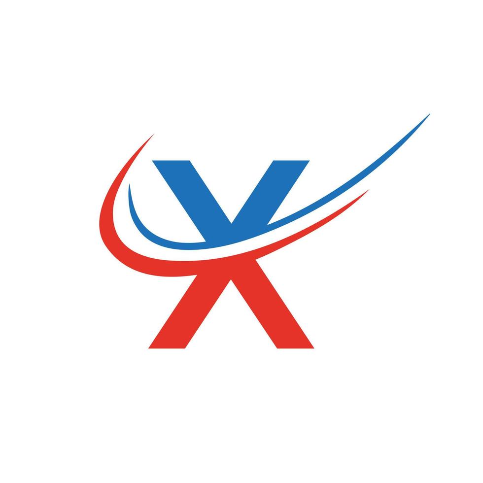 brief X logo vector sjabloon modern en gemakkelijk ontwerp