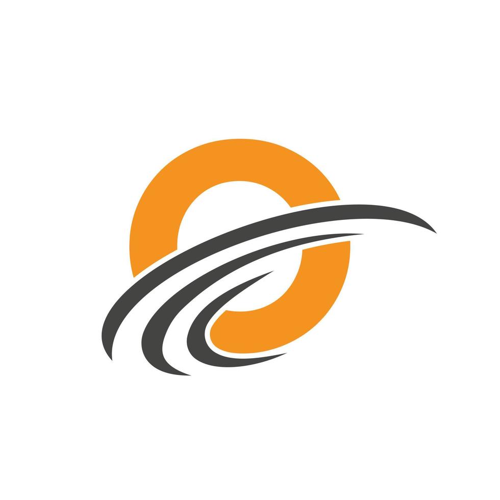 brief O logo teken ontwerp sjabloon modern, vlak en minimalistische bedrijf concept vector