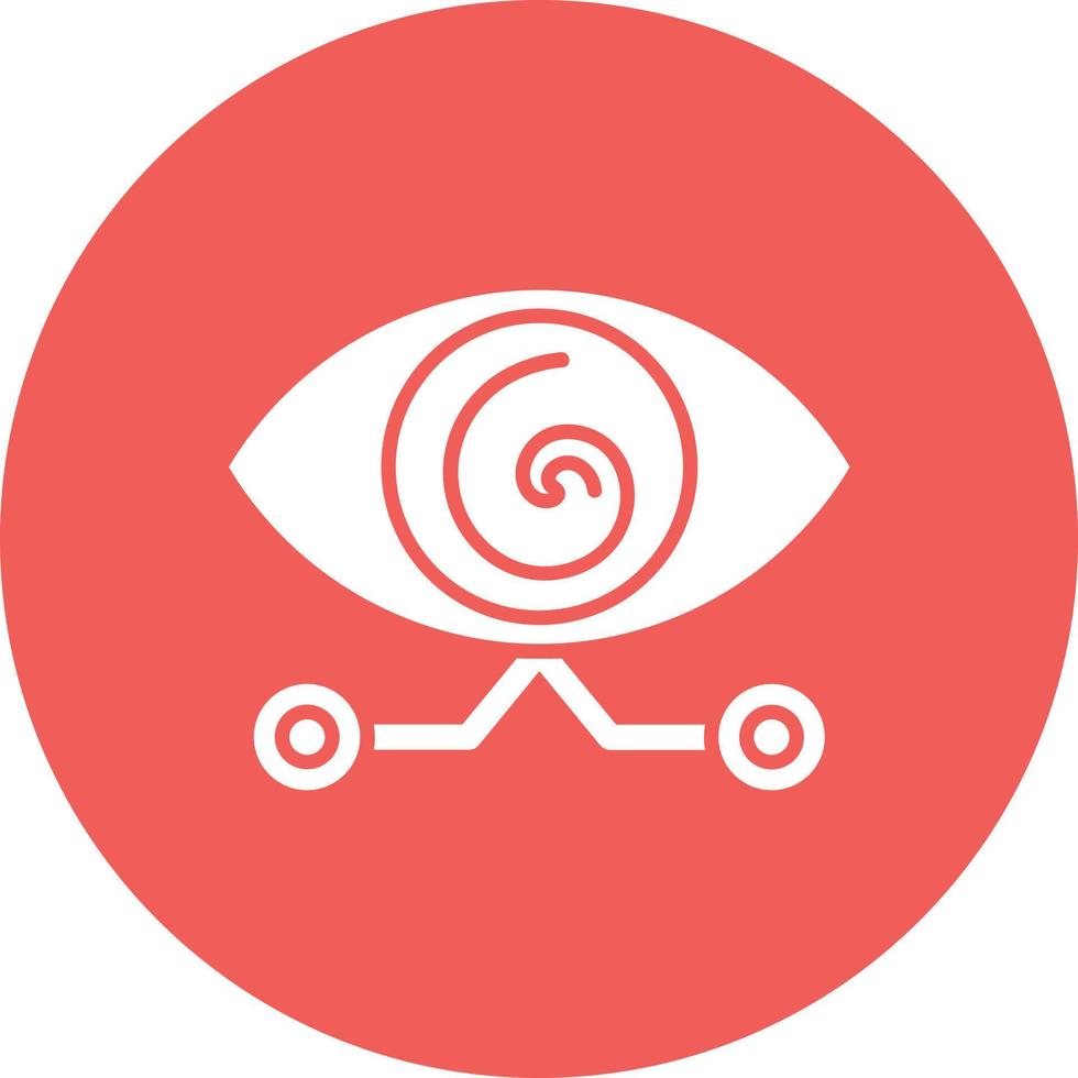 hypnose glyph cirkel achtergrond icoon vector