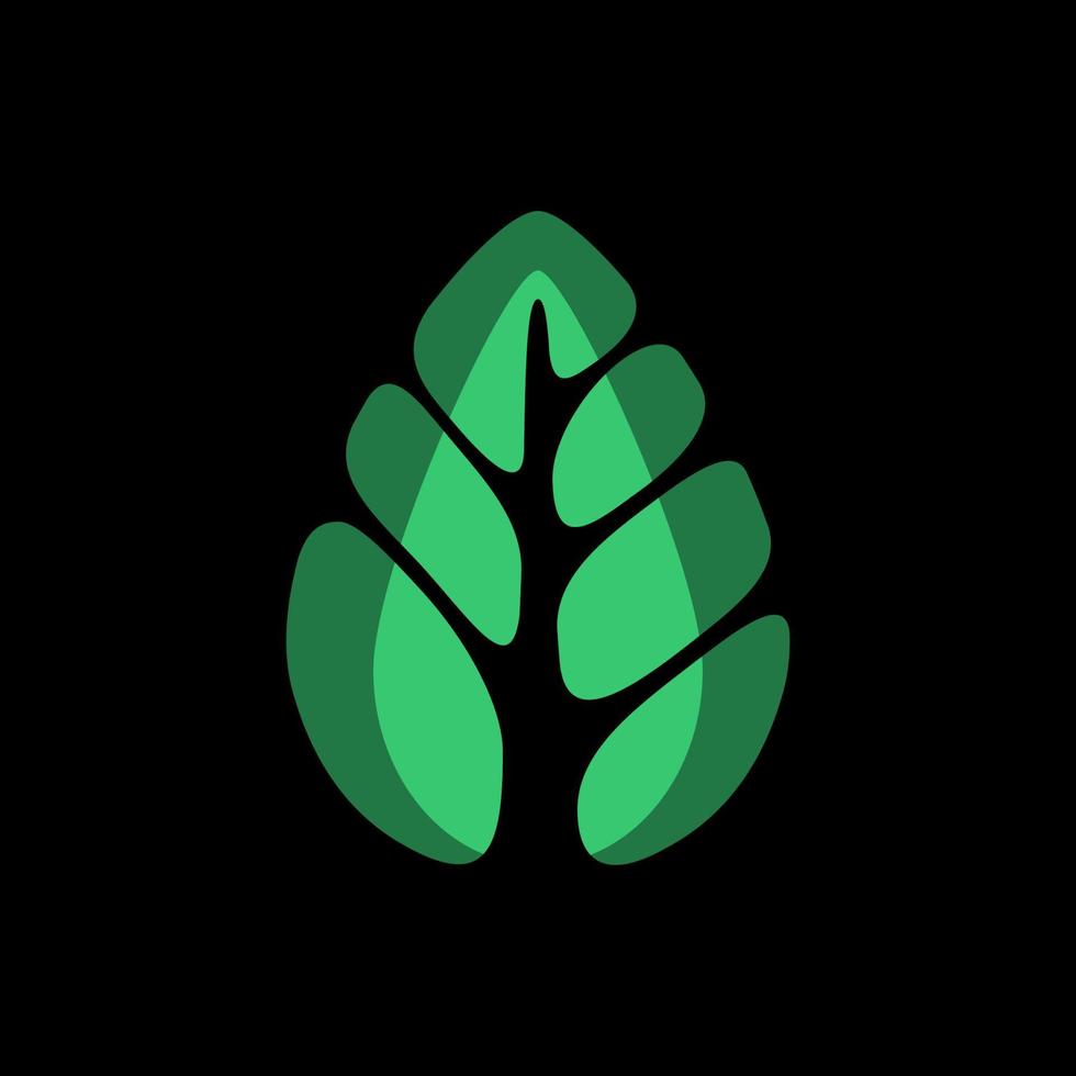 driehoek recycle met groen blad, recycling ecologie, natuur energie logo of icoon ontwerp vector
