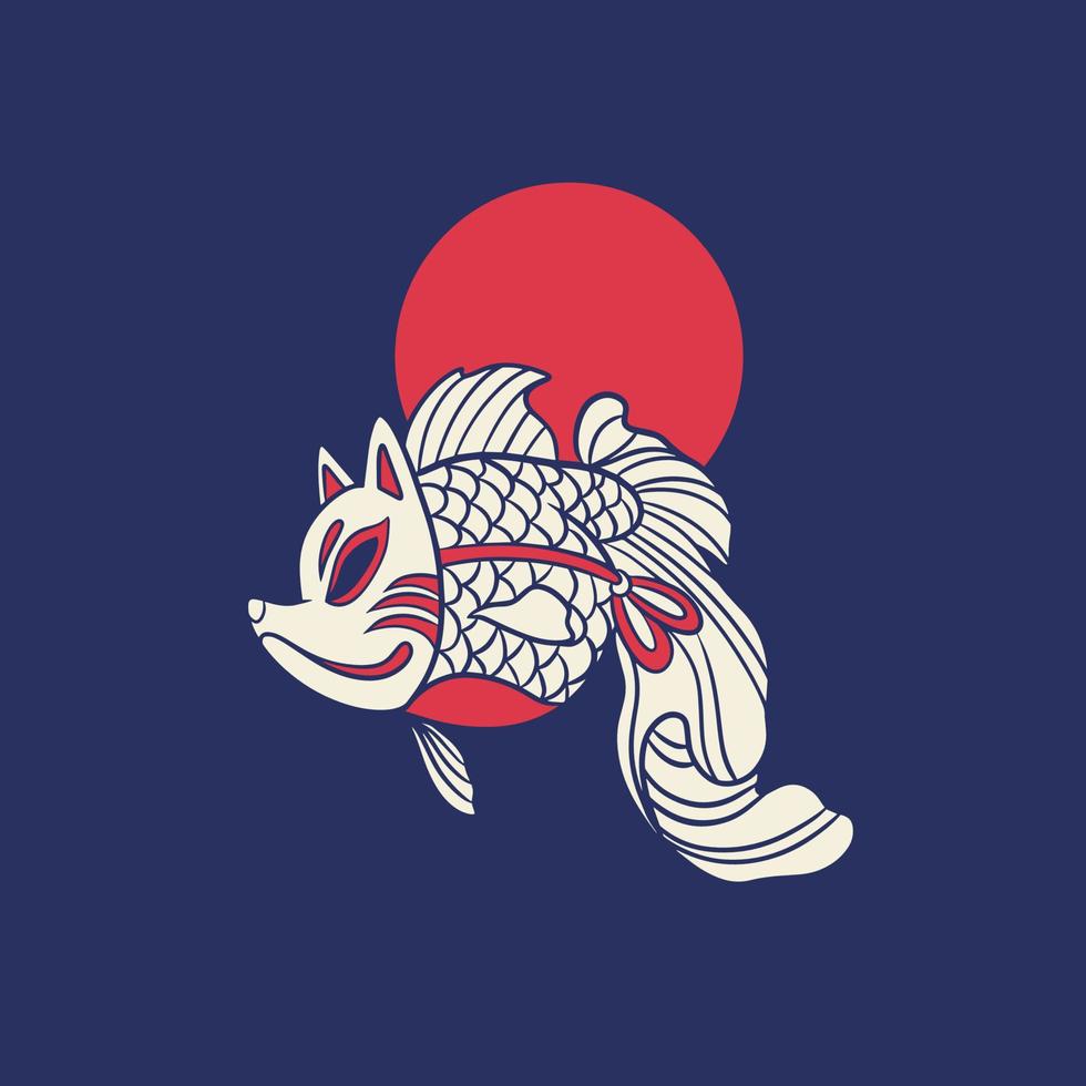 koi vissen japan vectorillustratie vector