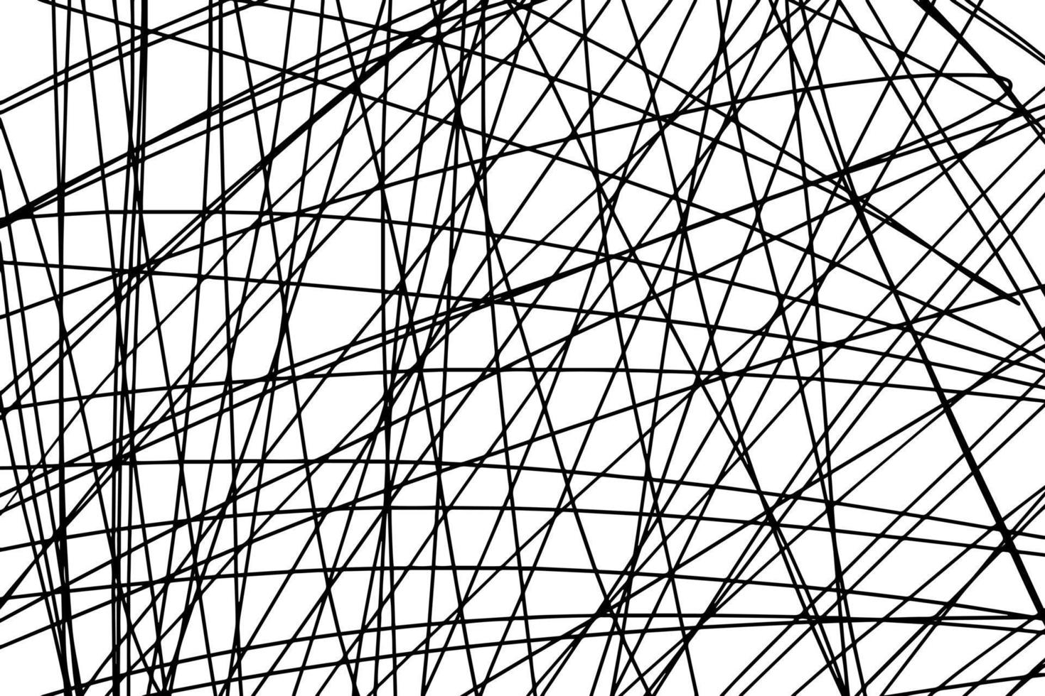 kattebelletje lijnen hand- getrokken naadloos patroon. vector