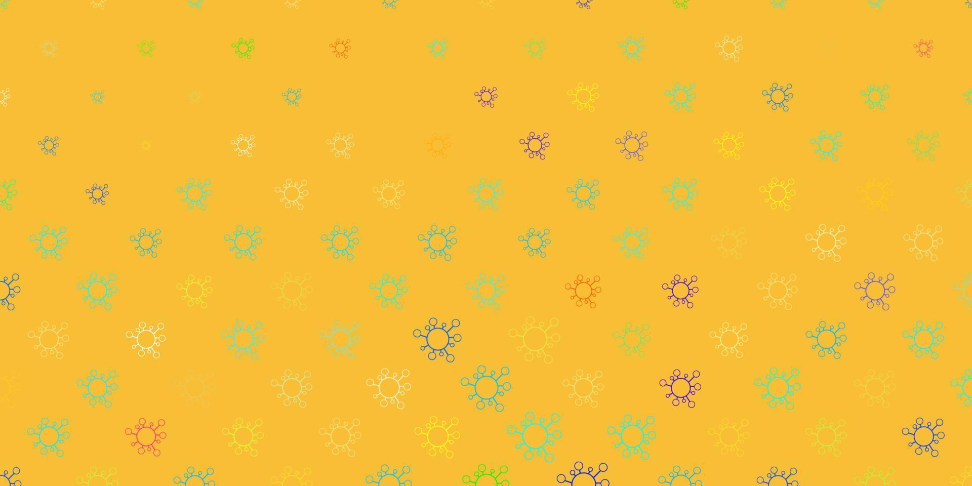 donkerblauw, geel vectormalplaatje met grieptekens. vector
