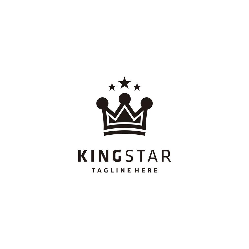 wijnoogst kroon logo Koninklijk koning koningin abstract logo ontwerp vector sjabloon.