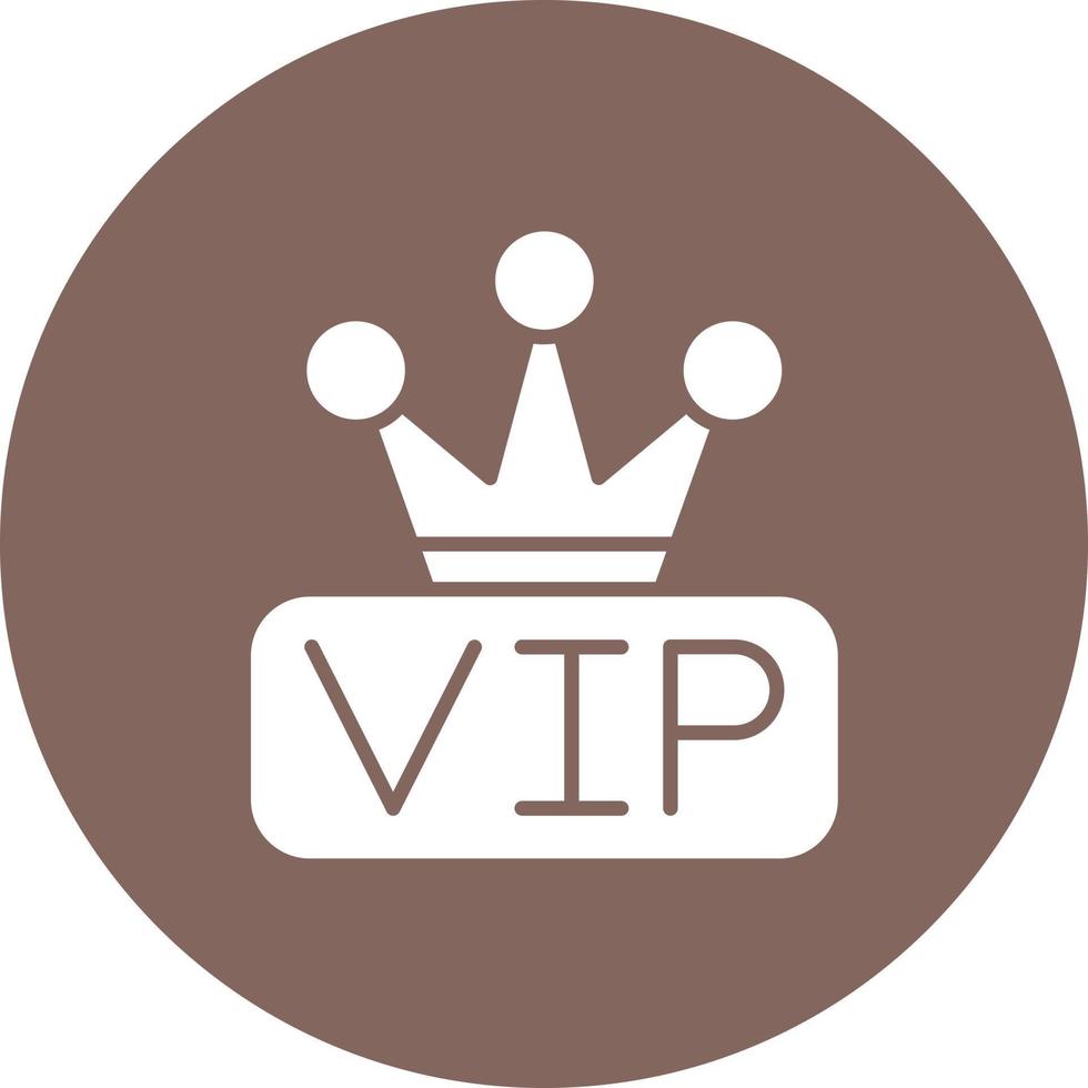 vip glyph cirkel achtergrond icoon vector