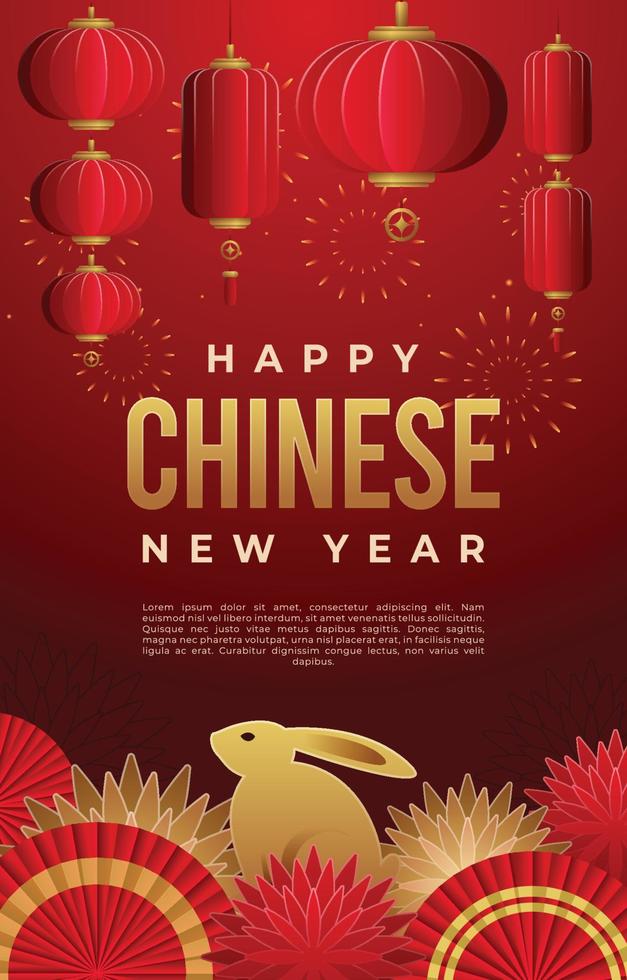 Chinees Nieuwjaar feest poster vector