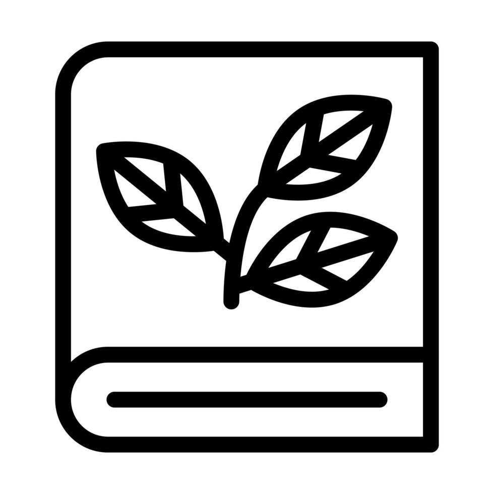 plantkunde boek icoon ontwerp vector