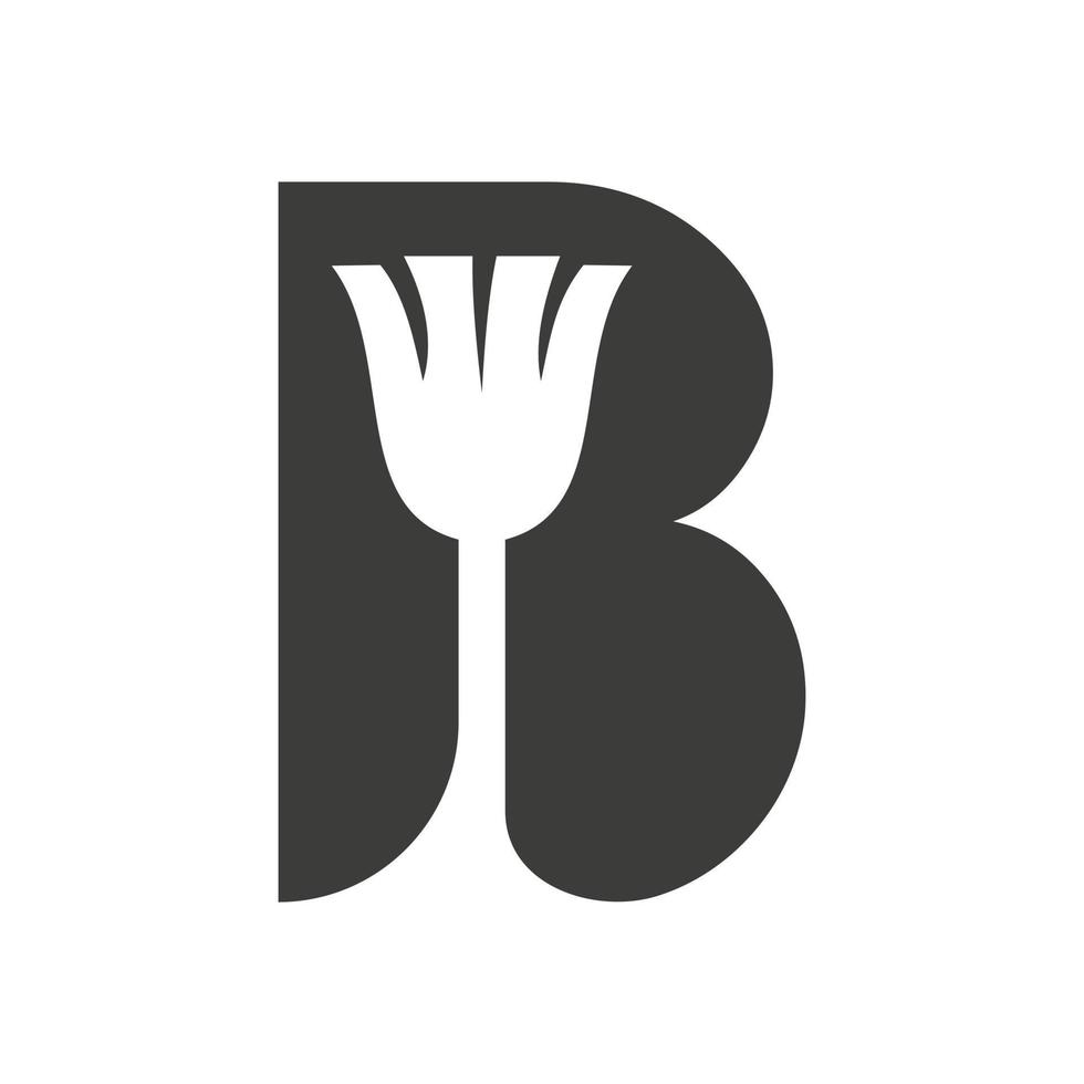 brief b huis schoonmaak, hulp in de huishouding logo vector sjabloon. bezem logo concept met schoonmaak borstel