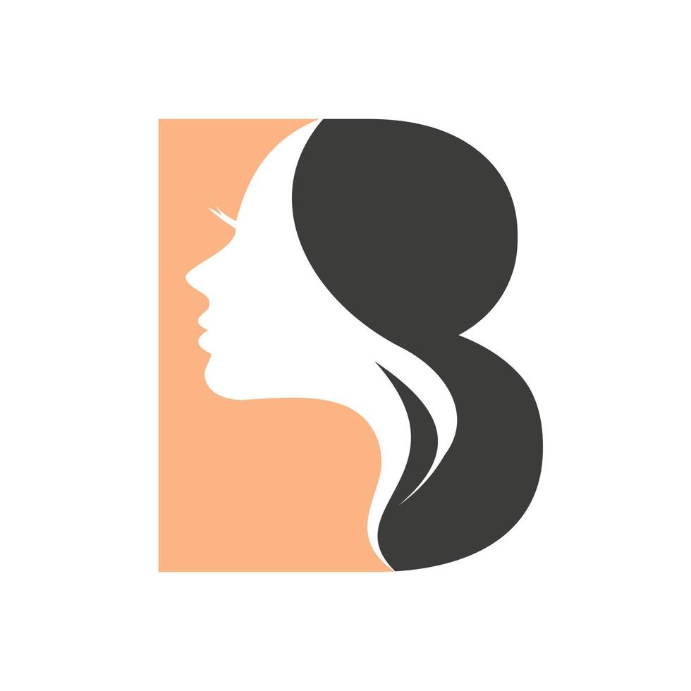 eerste brief b schoonheid spa logo ontwerp concept voor spa, mode, salon, kunstmatig vector sjabloon