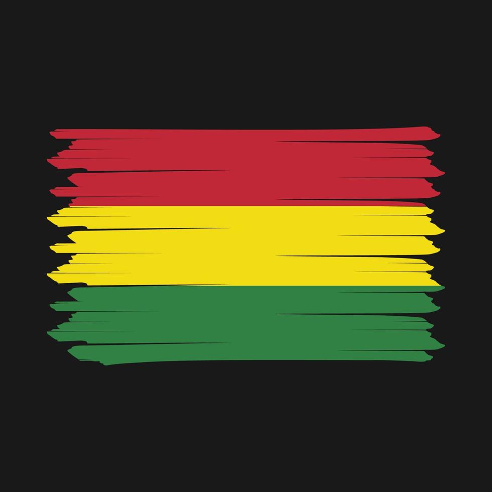 Bolivia vlag borstel ontwerp vector illustratie