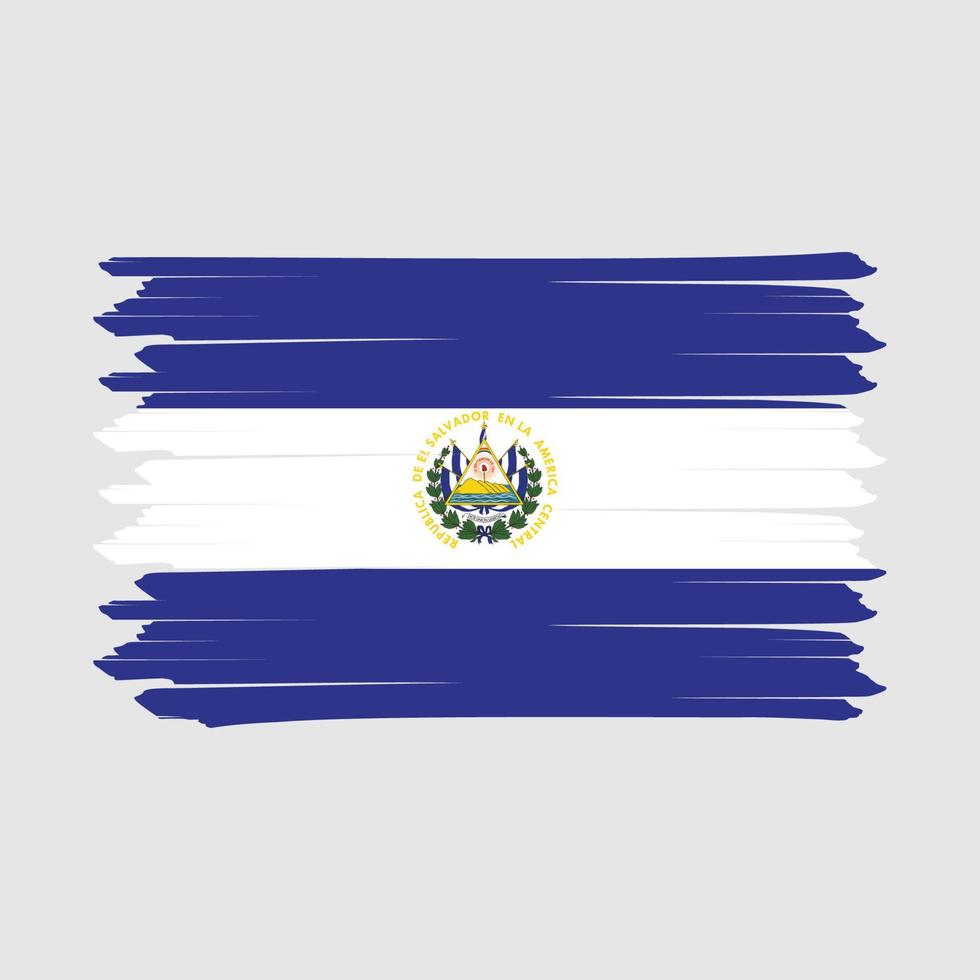 el salvador vlag borstelador vector