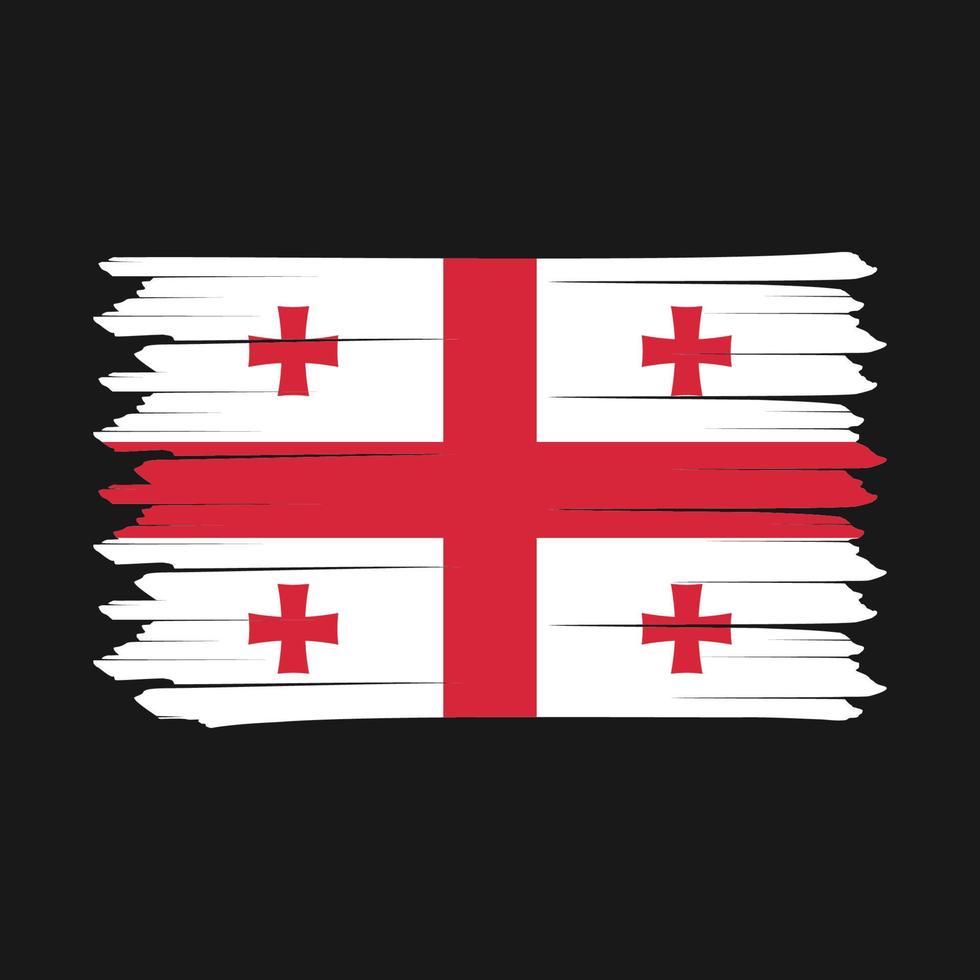 Georgische vlagborstel vector