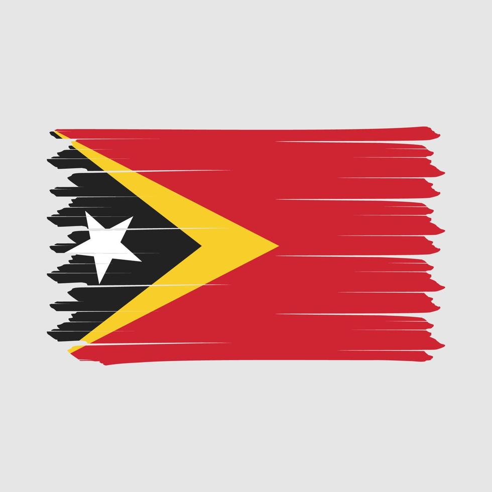 oosten- Timor vlag borstel vector