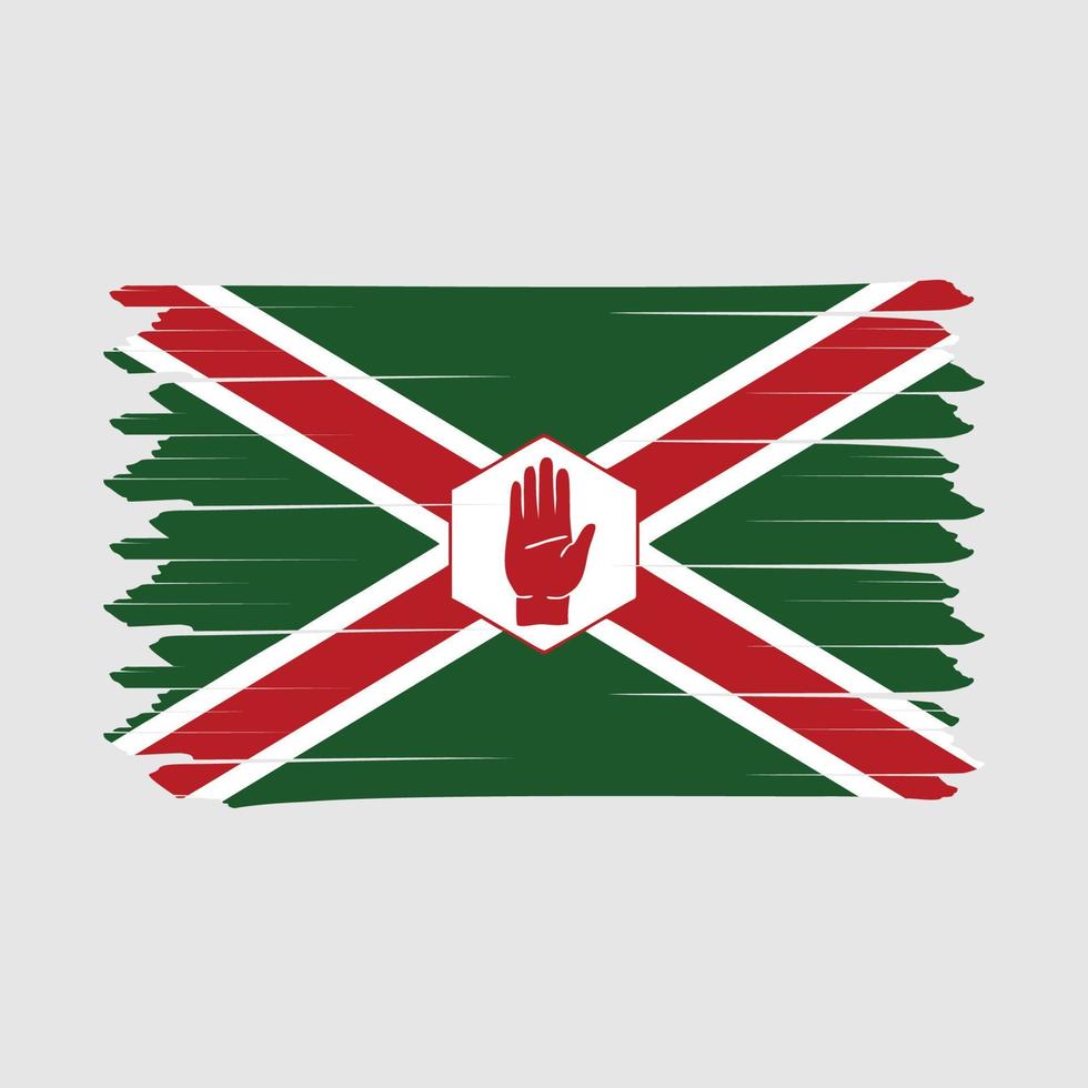 noordelijk Ierland vlag borstel vector