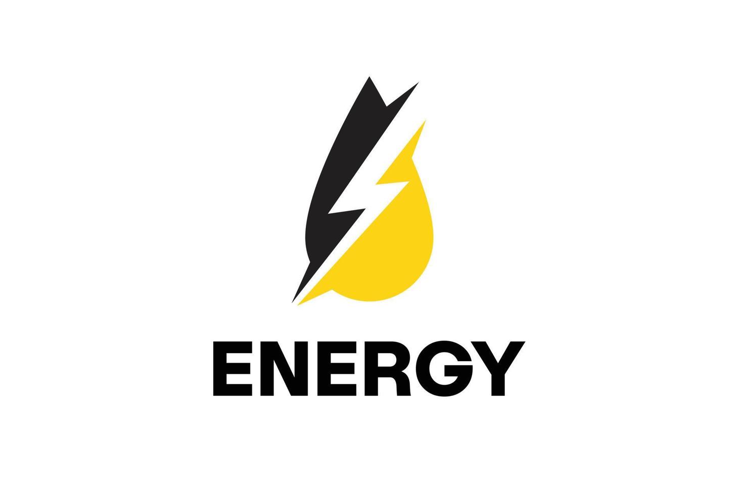 donder energie drinken logo ontwerp vector