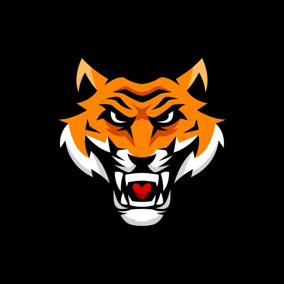 tijger mascotte logo sjablonen vector