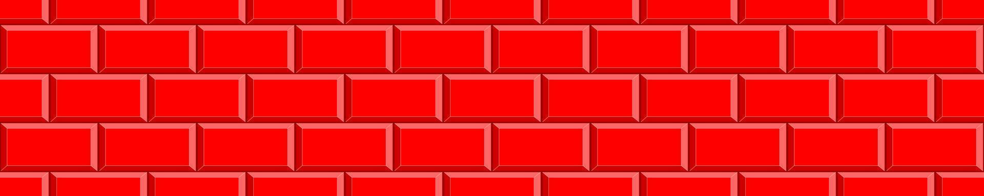 rood steen muur naadloos patroon. keuken of badkamer metro tegel ontwerp. meetkundig achtergrond vector