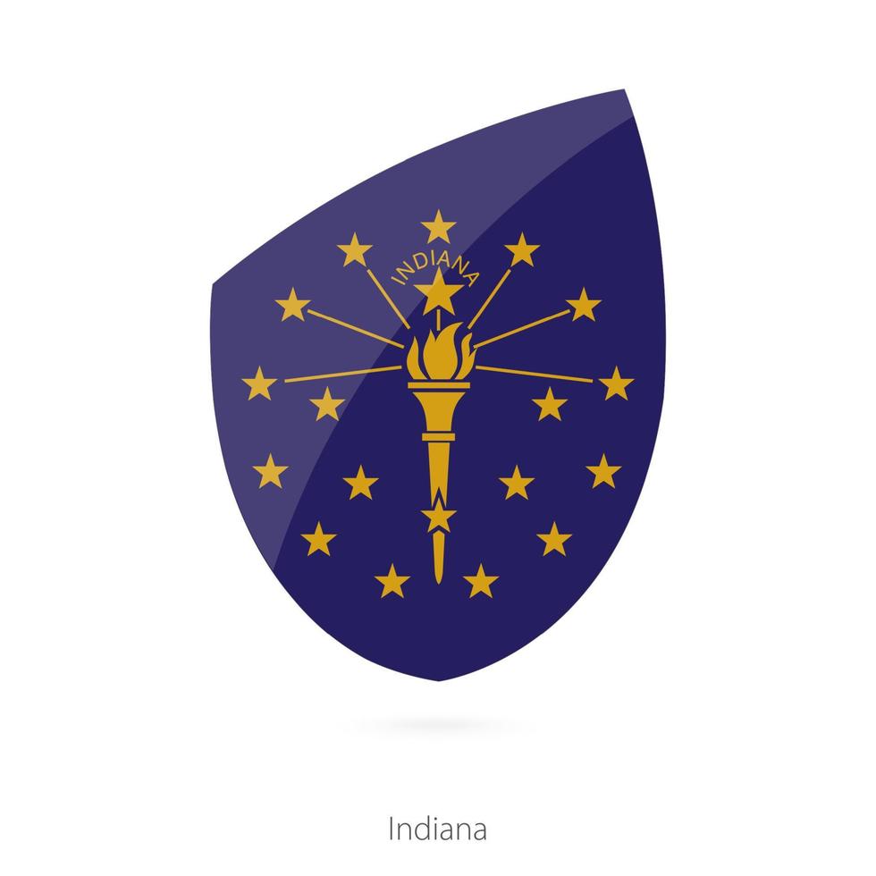 vlag van Indiana. vector