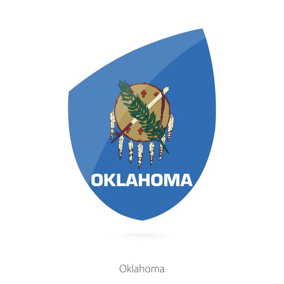 vlag van Oklahoma. vector