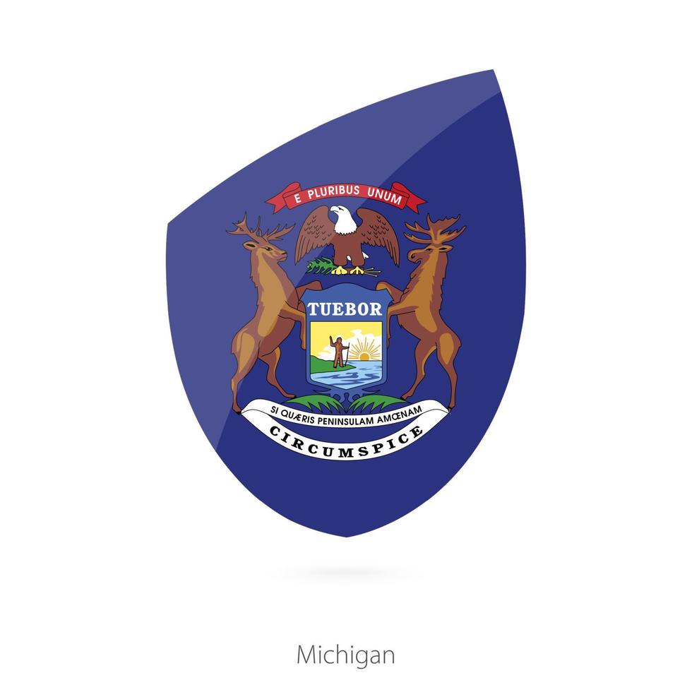vlag van Michigan. vector