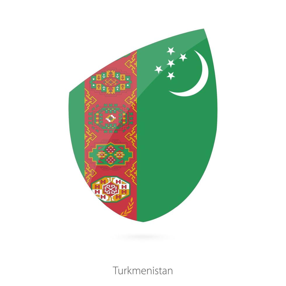 vlag van Turkmenistan. vector