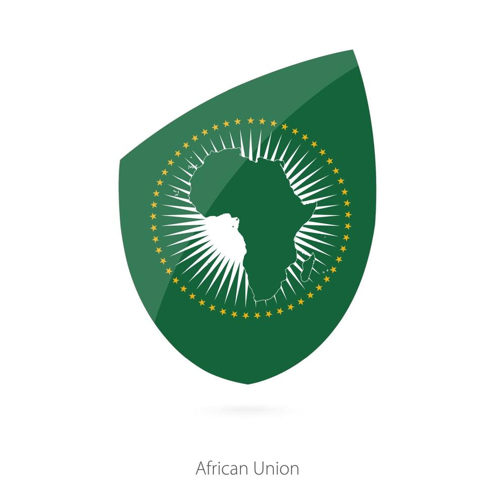 vlag van Afrikaanse unie. vector