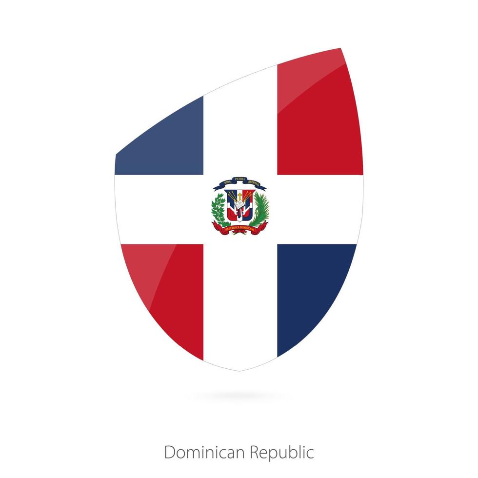 vlag van dominicaans republiek. vector