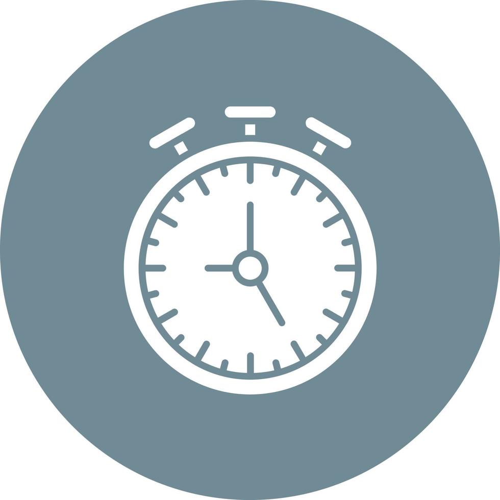 stopwatch glyph cirkel achtergrondpictogram vector