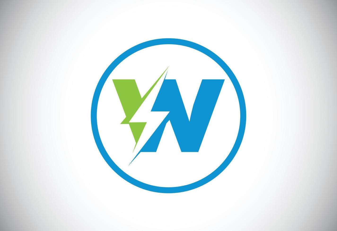 eerste w brief logo ontwerp met verlichting donder bout. elektrisch bout brief logo vector
