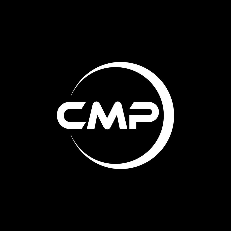 cmp brief logo ontwerp in illustratie. vector logo, schoonschrift ontwerpen voor logo, poster, uitnodiging, enz.