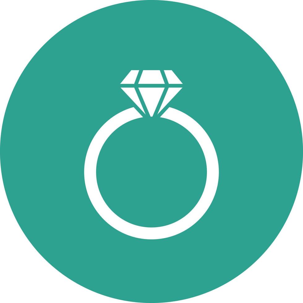 diamanten ring glyph cirkel achtergrond icoon vector