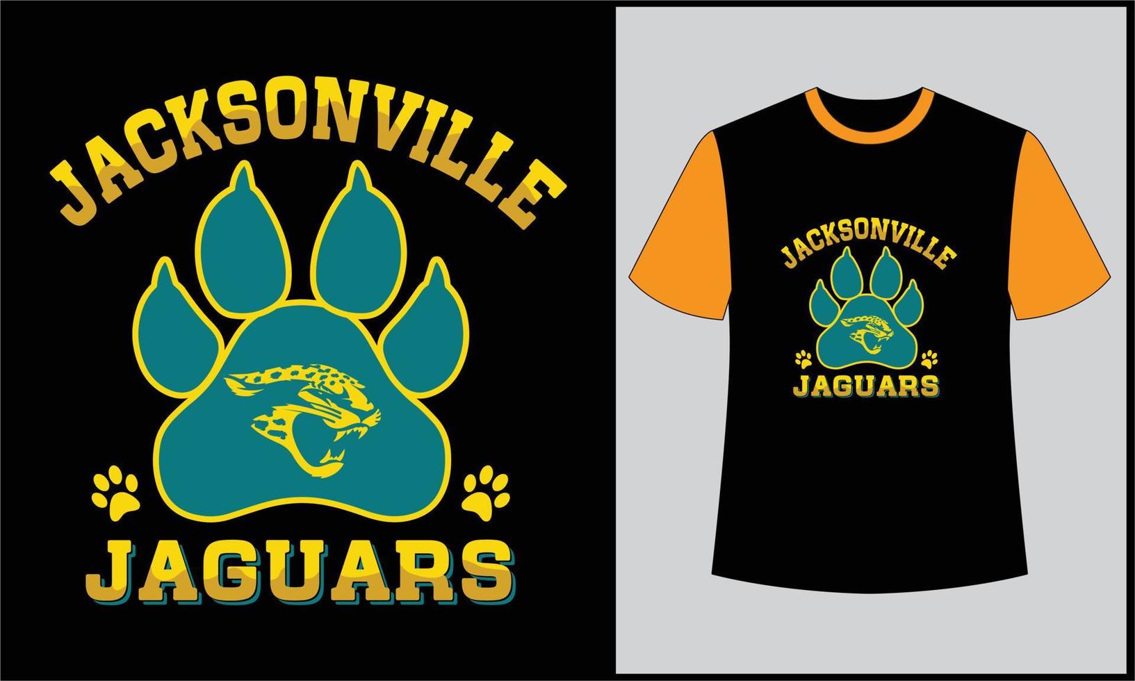 de Jacksonville jaguars illustratie vector tijger t overhemd ontwerp