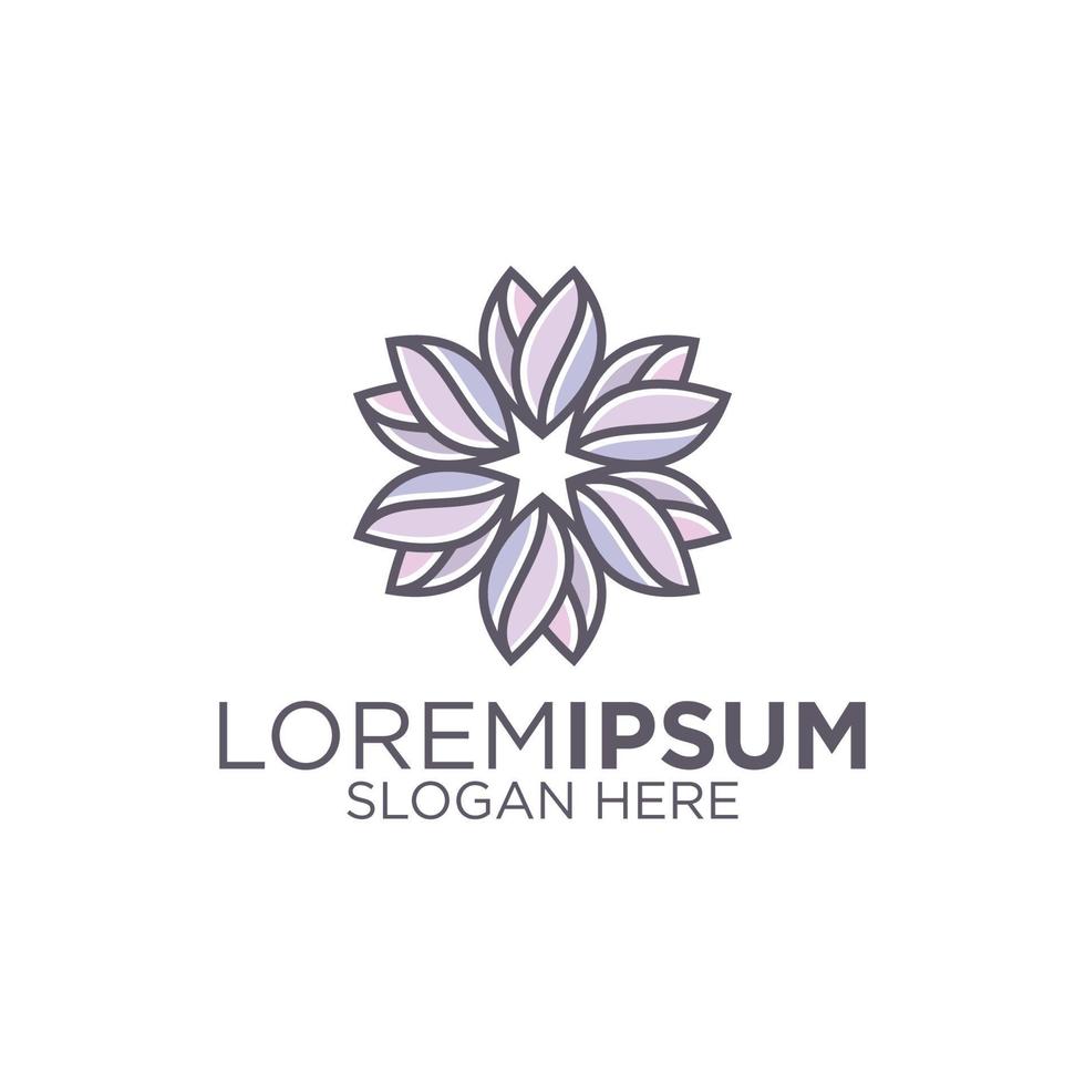 mooi bloem logo vector