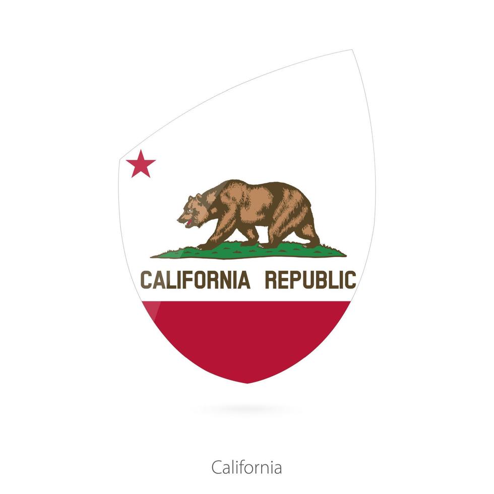 vlag van Californië. vector