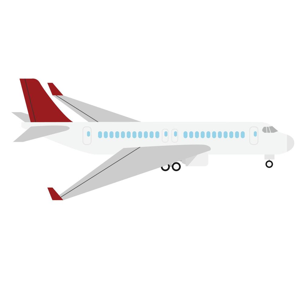 vliegtuig vliegtuig geïsoleerd in minimaal ontwerp vector