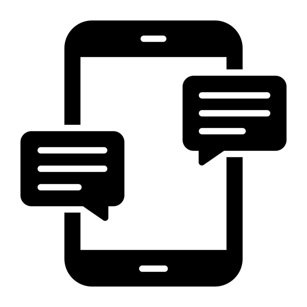 mobiel gesprek vector icoon in modern en modieus stijl