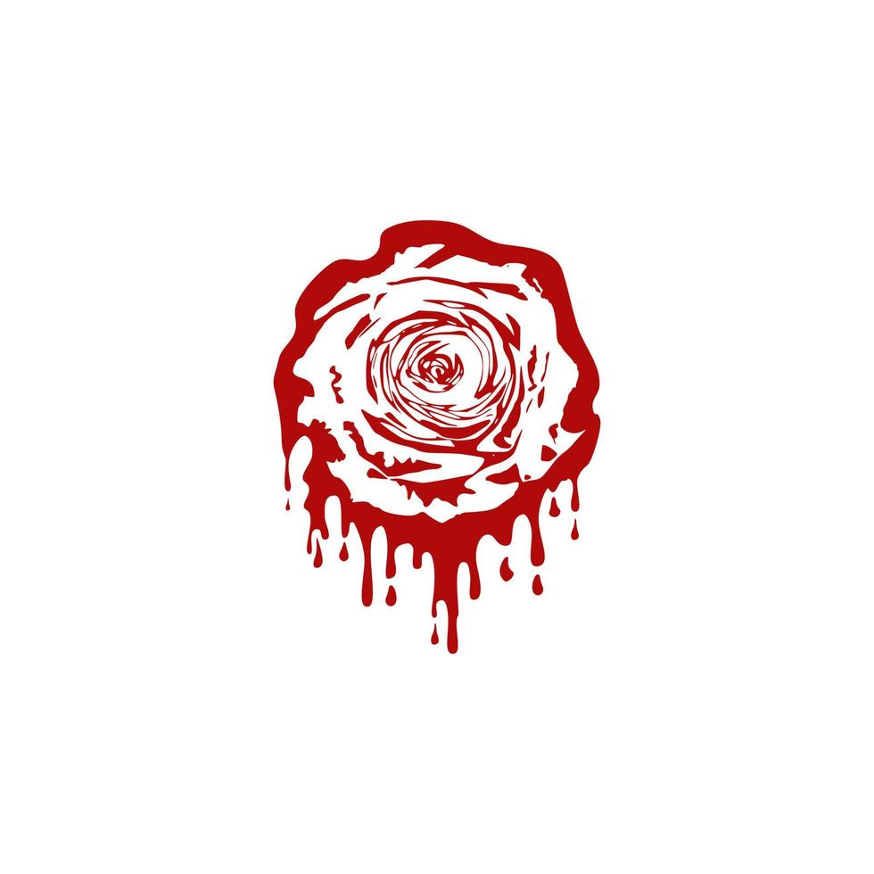 bloederig roos bloem vector