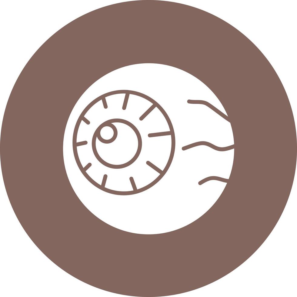 oogbol glyph cirkel achtergrond icoon vector