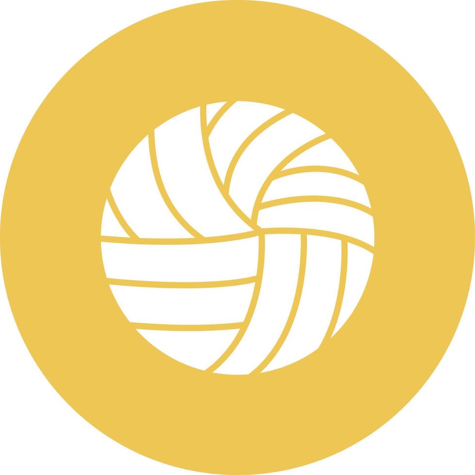 volley glyph cirkel achtergrond icoon vector