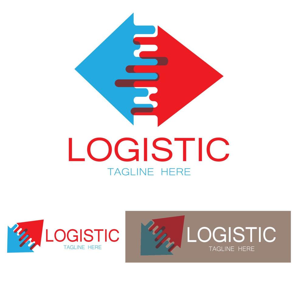 logistiek logo icoon illustratie vector ontwerp distributie symbool levering van goederen economie financiën