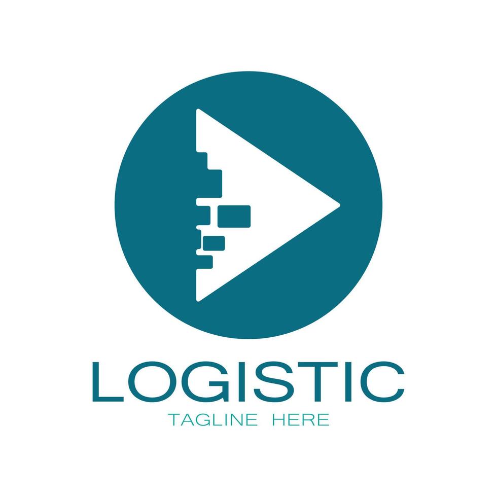 logistiek logo icoon illustratie vector ontwerp distributie symbool levering van goederen economie financiën