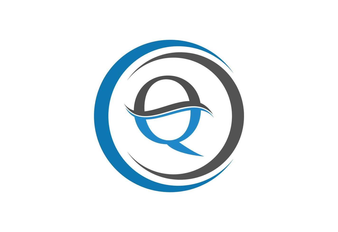 brief q logo ontwerp sjabloon, vector illustratie