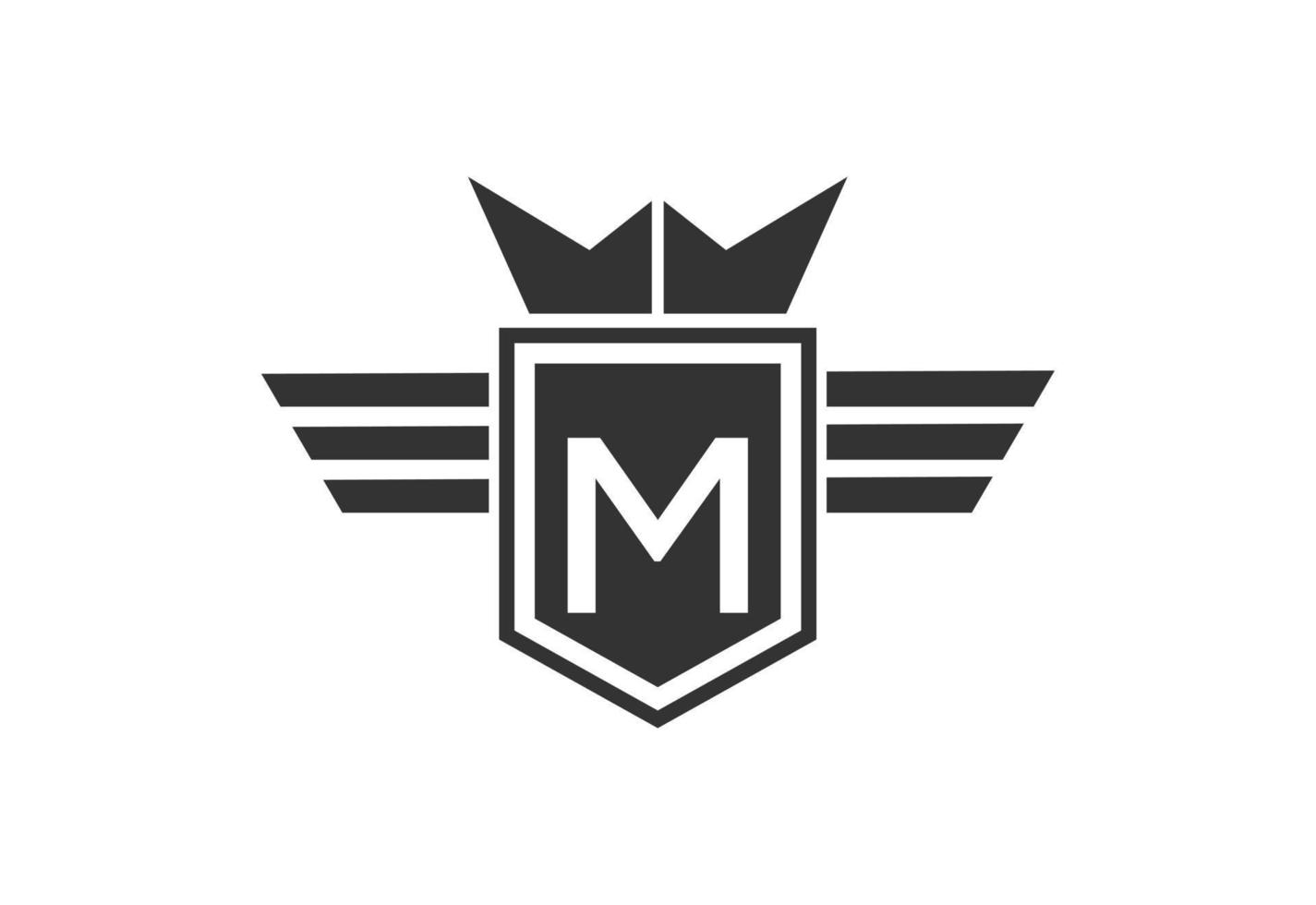 brief m logo ontwerp sjabloon, vector illustratie