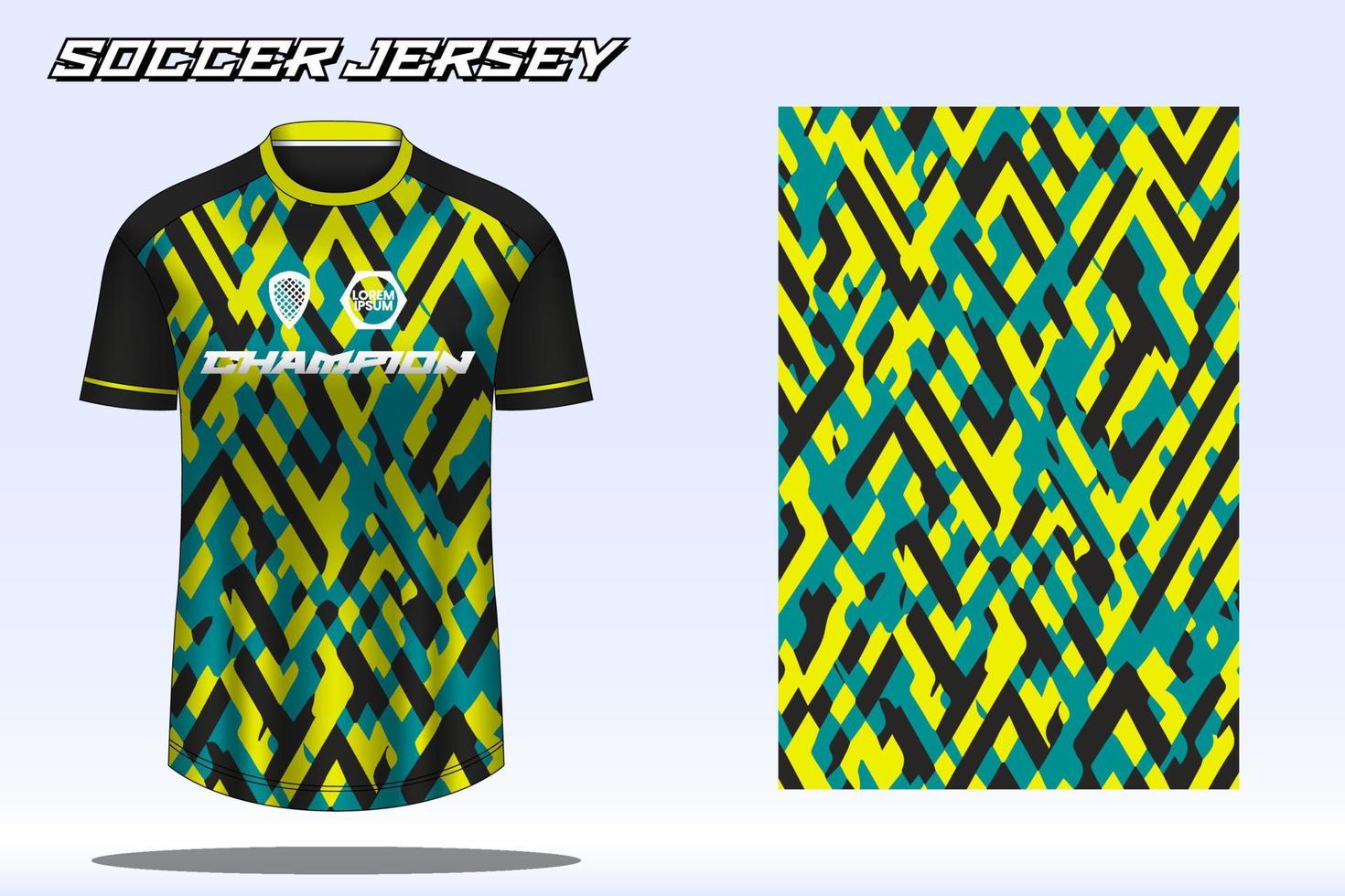 voetbal Jersey sport t-shirt ontwerp mockup voor Amerikaans voetbal club vector